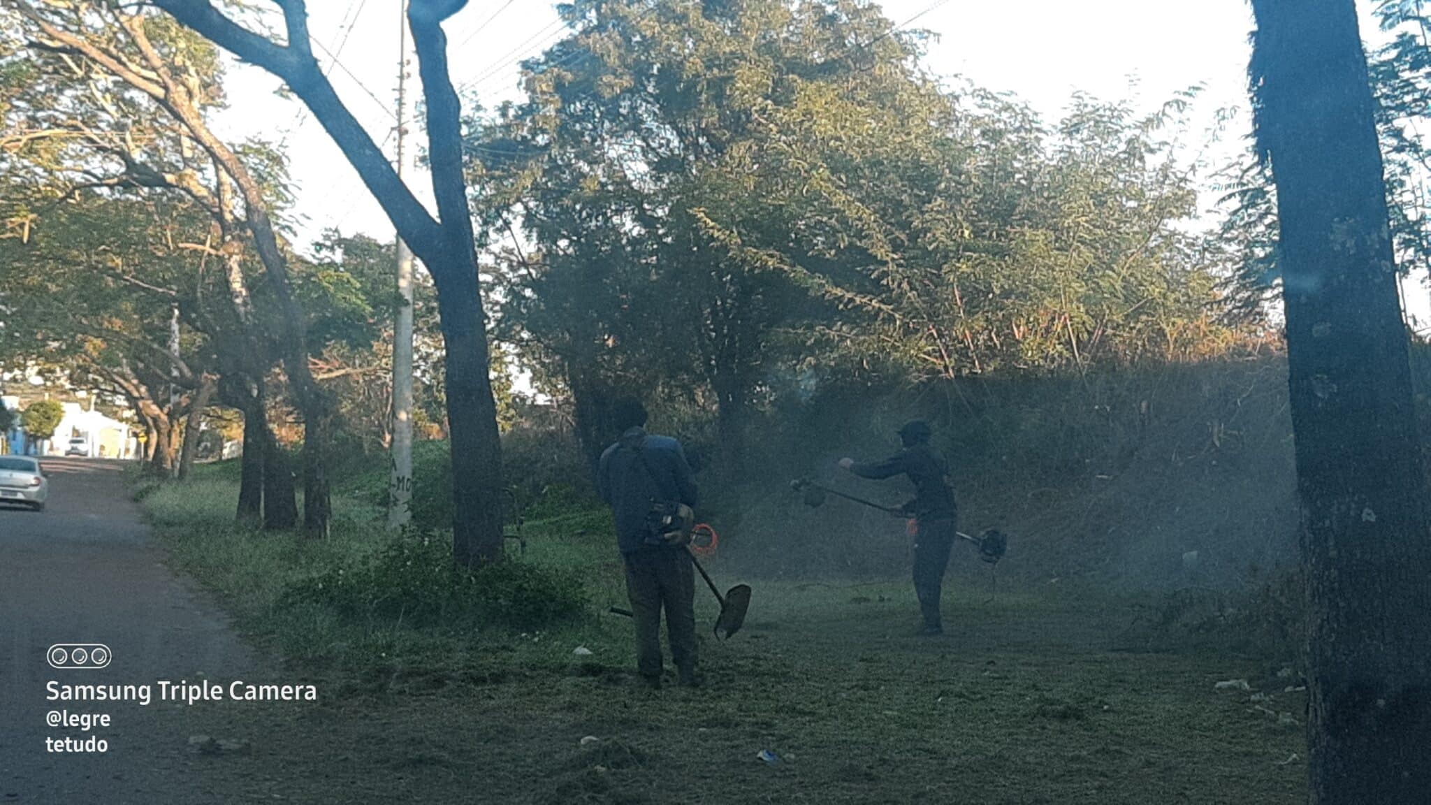 Apenados realizam limpeza pública