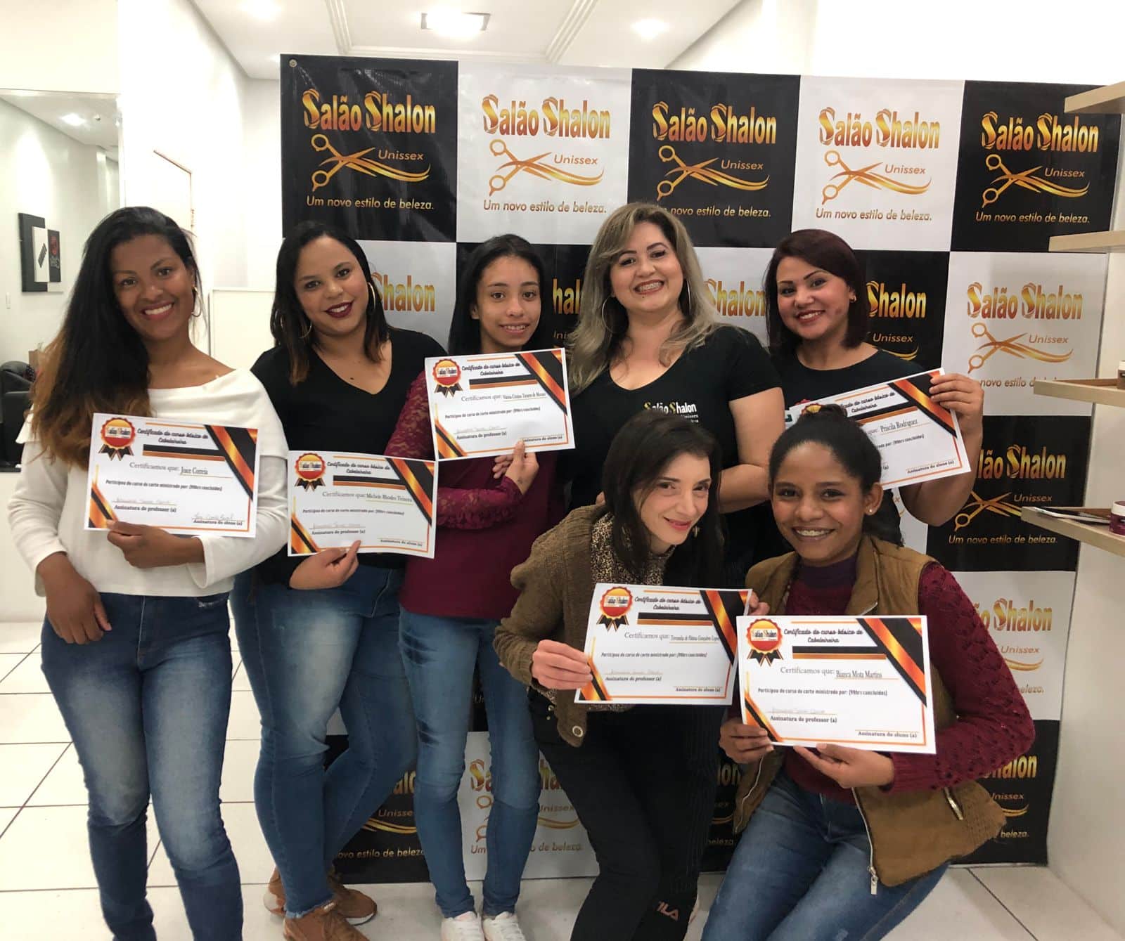 1ª turma Curso de cabeleireiro 