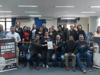 Entrega da Moção de apoio do vereador Jaime do Duarte ao STF