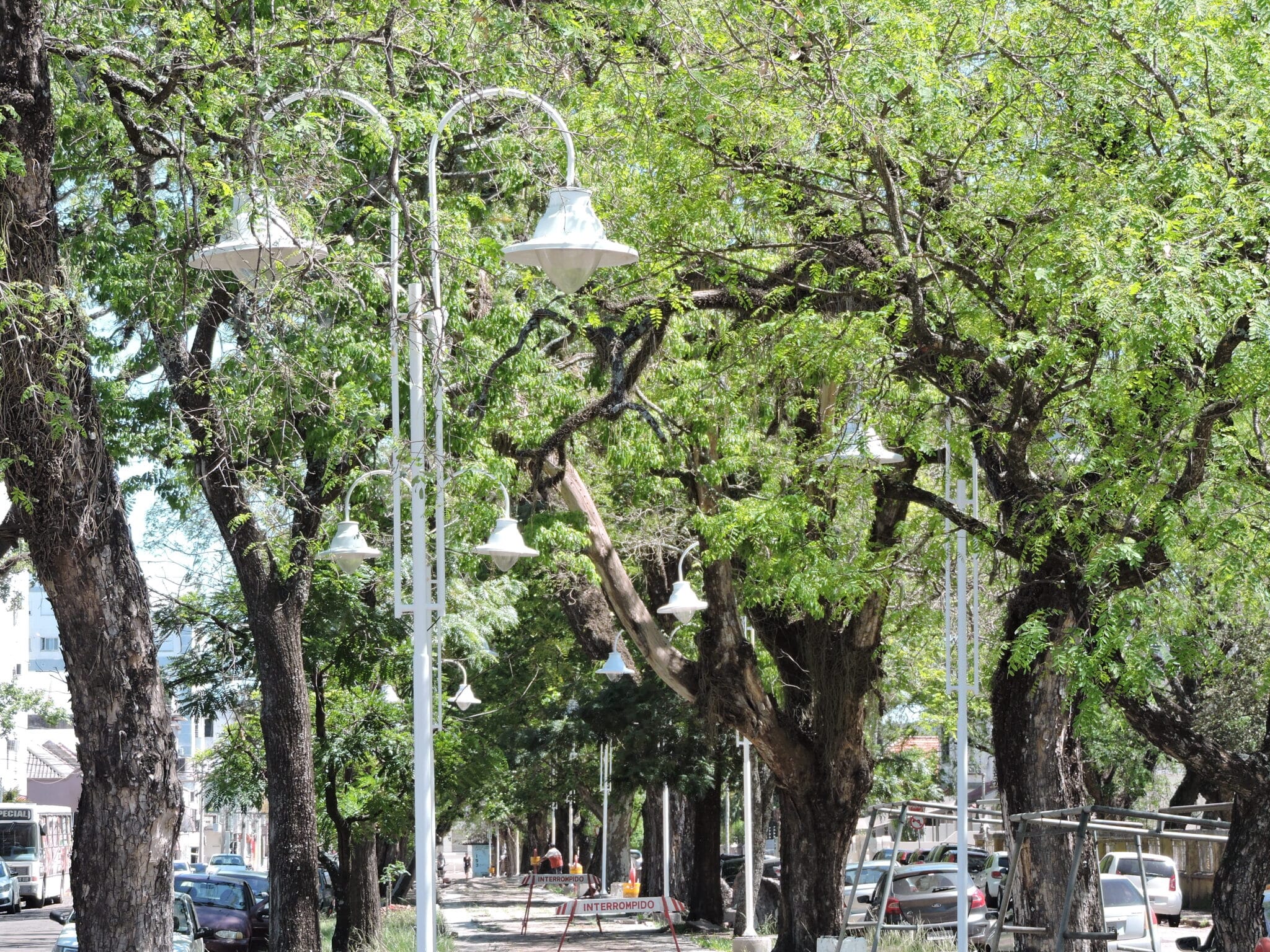 Novas lumináraias na Avenida Freitas Valle