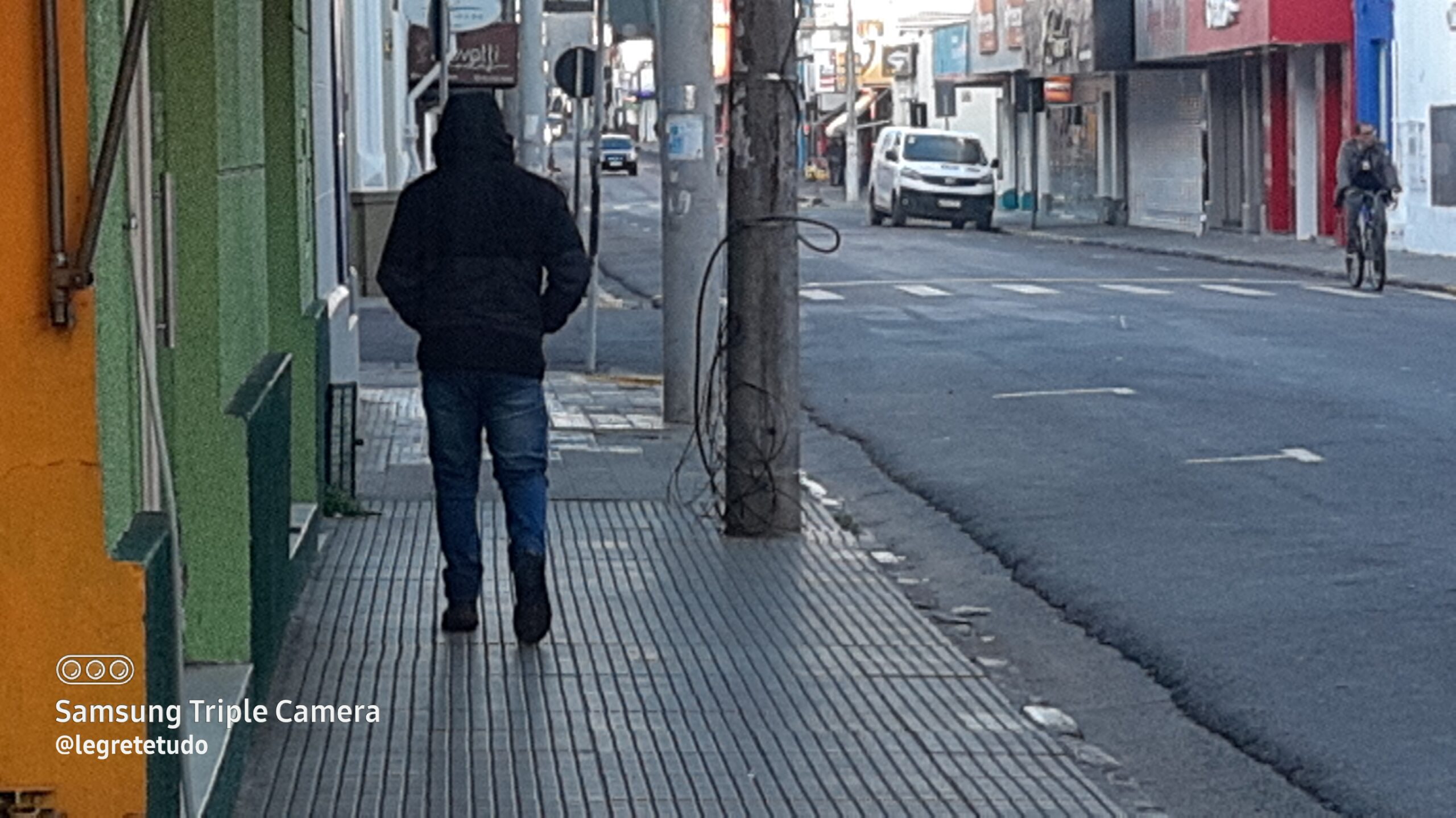 Alegrete amanheceu com 2ºC e sensação térmica ainda menor.