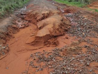 Chuva afetam estradas em Alegrete