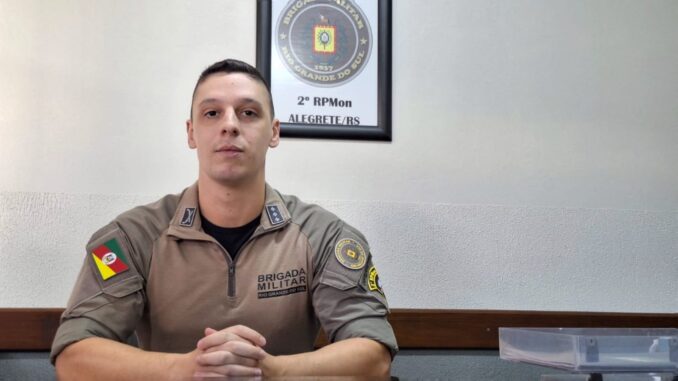 Capitão Felipe de Paula, assume o comando da BM em Alegrete e impulsiona ações contra o crime